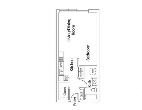 Studio B  at mResidences Portland Pearl District, Portland, 97209